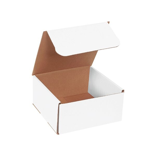 Bsc Preferred 8 x 8 x 4'' White Corrugated Mailers, 50PK BUY00028777 - main